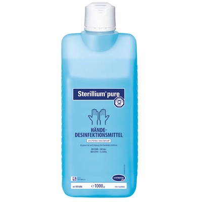 STERILLIUM PURE, účinná dezinfekce rukou, láhev 1000 ml